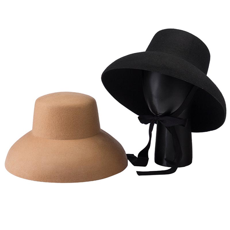 Retro Style Pure Wool Hat Wide - Fedora Hat Wool reseña y precio