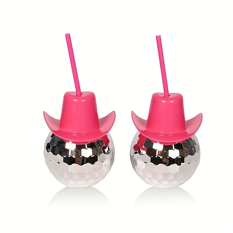 Disco Ball Cowboy Hat Tumbler  - Cowboy Hat Straw reseña y precio