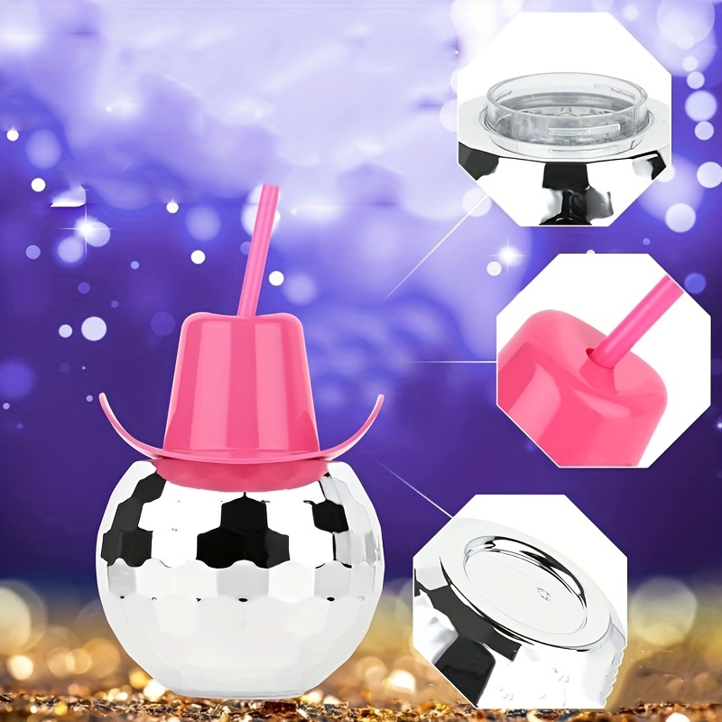 Disco Ball Cowboy Hat Tumbler  - Cowboy Hat Straw reseña y precio
