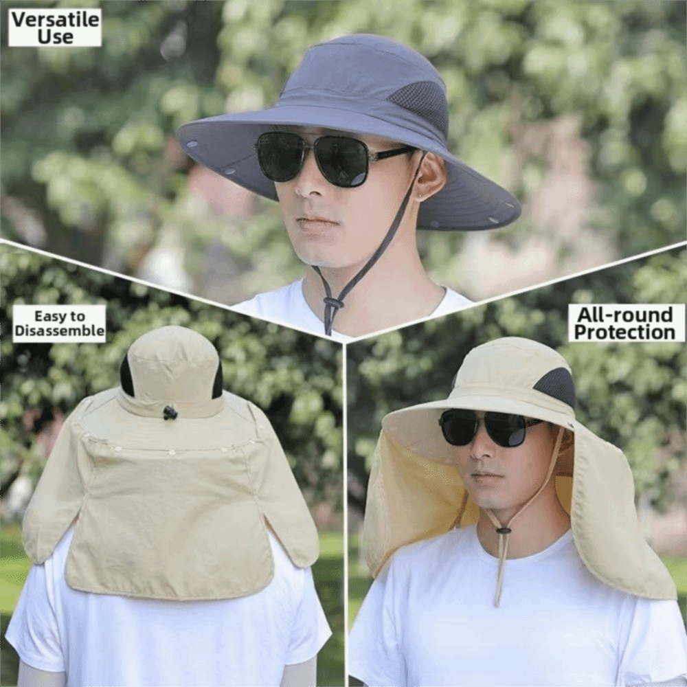 Fashion Cloth Men Sun Hat Big  - Bucket Hat Cotton reseña y precio