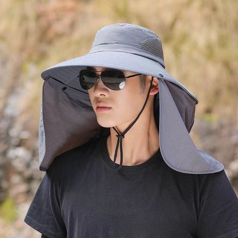 Fashion Cloth Men Sun Hat Big  - Bucket Hat Cotton reseña y precio
