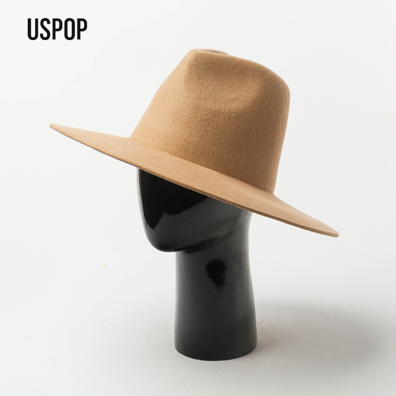 USPOP Autumn Winter Fashion Pl - Fedora Hat Wool reseña y precio