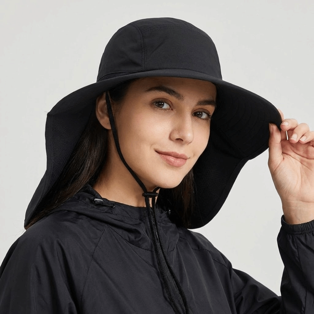 Fashion Wide Brim Outdoor Sun  - Bucket Hat Cotton reseña y precio