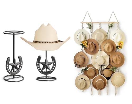 Western Horseshoe Star Hat Sta - Cowboy Hat Straw reseña y precio