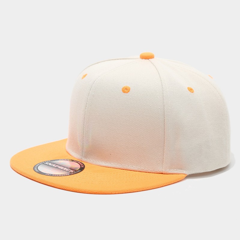 Two-Tone Color-Blocking Hip-Ho - Snapback Hat Flat reseña y precio