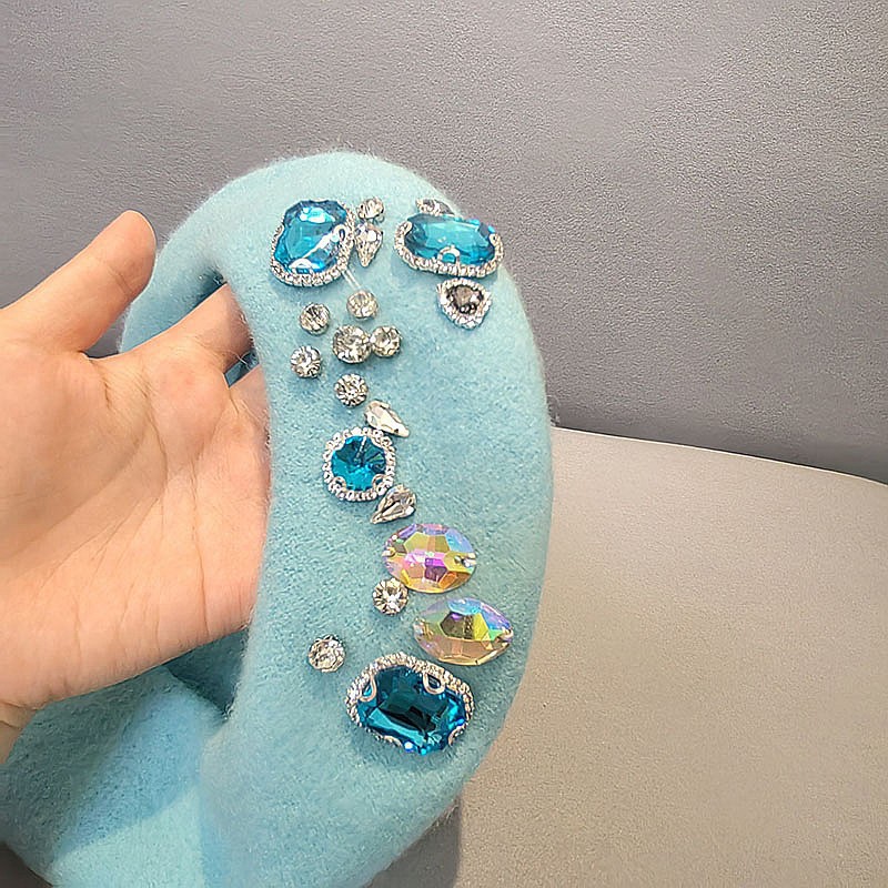 Stunning Rhinestone Wool Beret - Beret French Wool reseña y precio