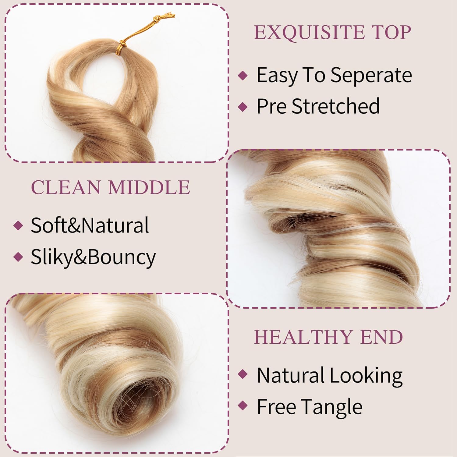 French Curly Braiding Hair 8 P - Beret French Wool reseña y precio
