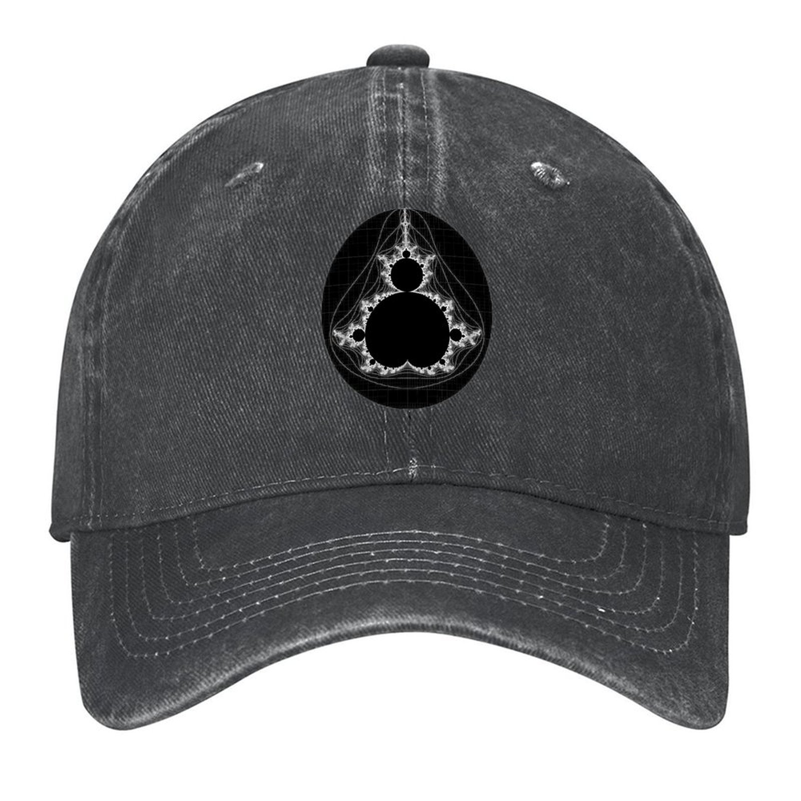 White - Linear Mandelbrot Base - Golf Cap Dad reseña y precio