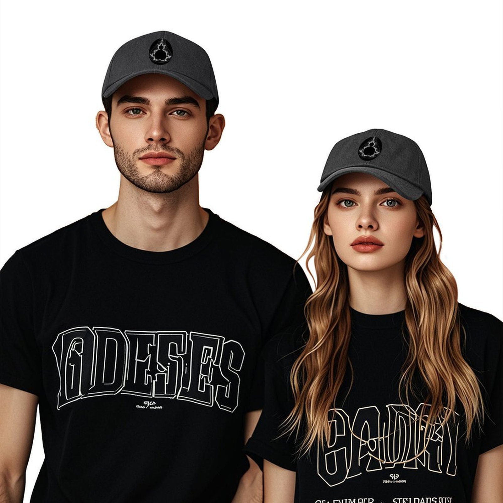 White - Linear Mandelbrot Base - Golf Cap Dad reseña y precio