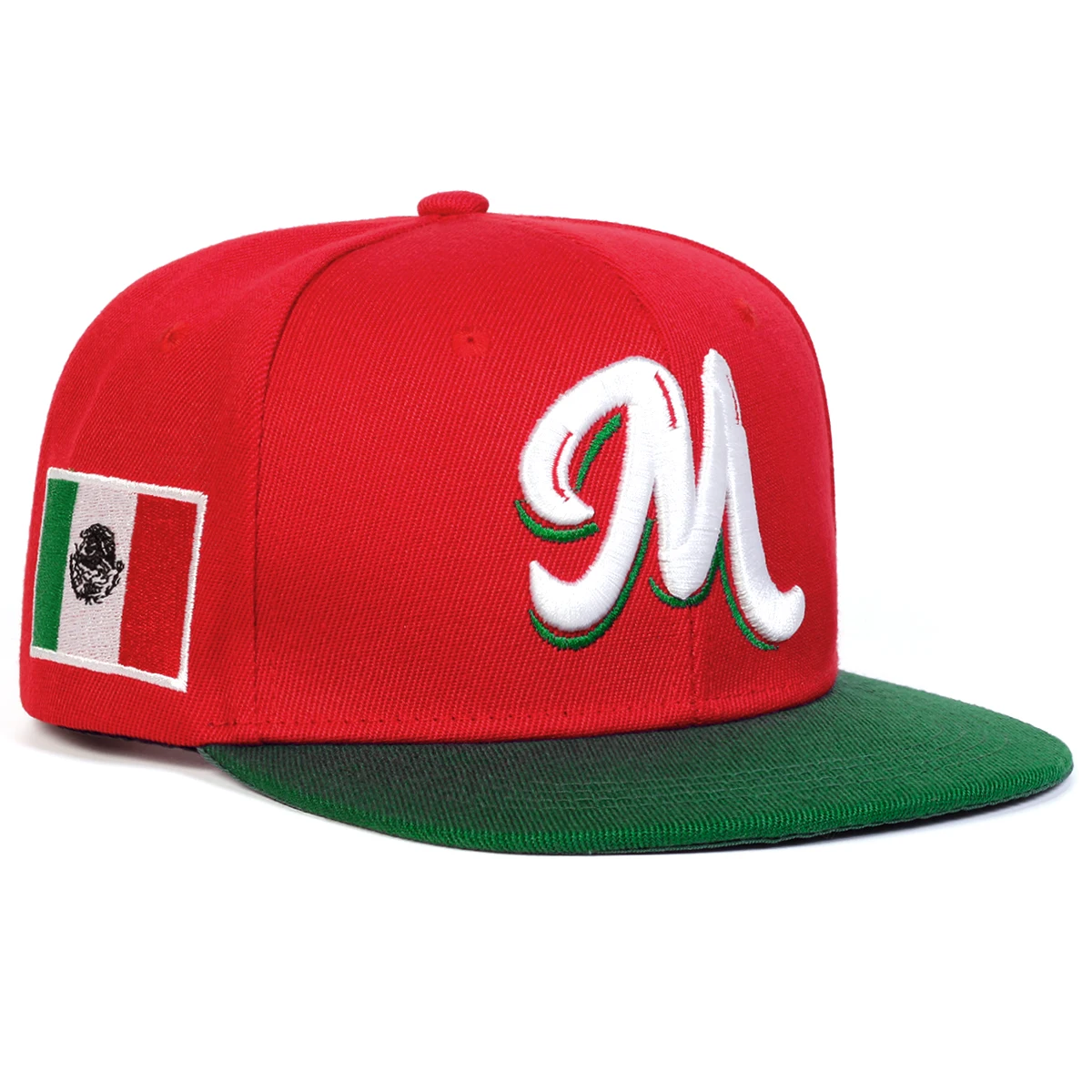 M Letter Embroidered Snapback  - Snapback Hat Flat reseña y precio
