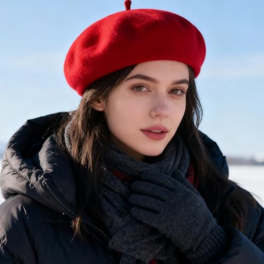 Women Classic French Beret Hat - Beret French Wool reseña y precio