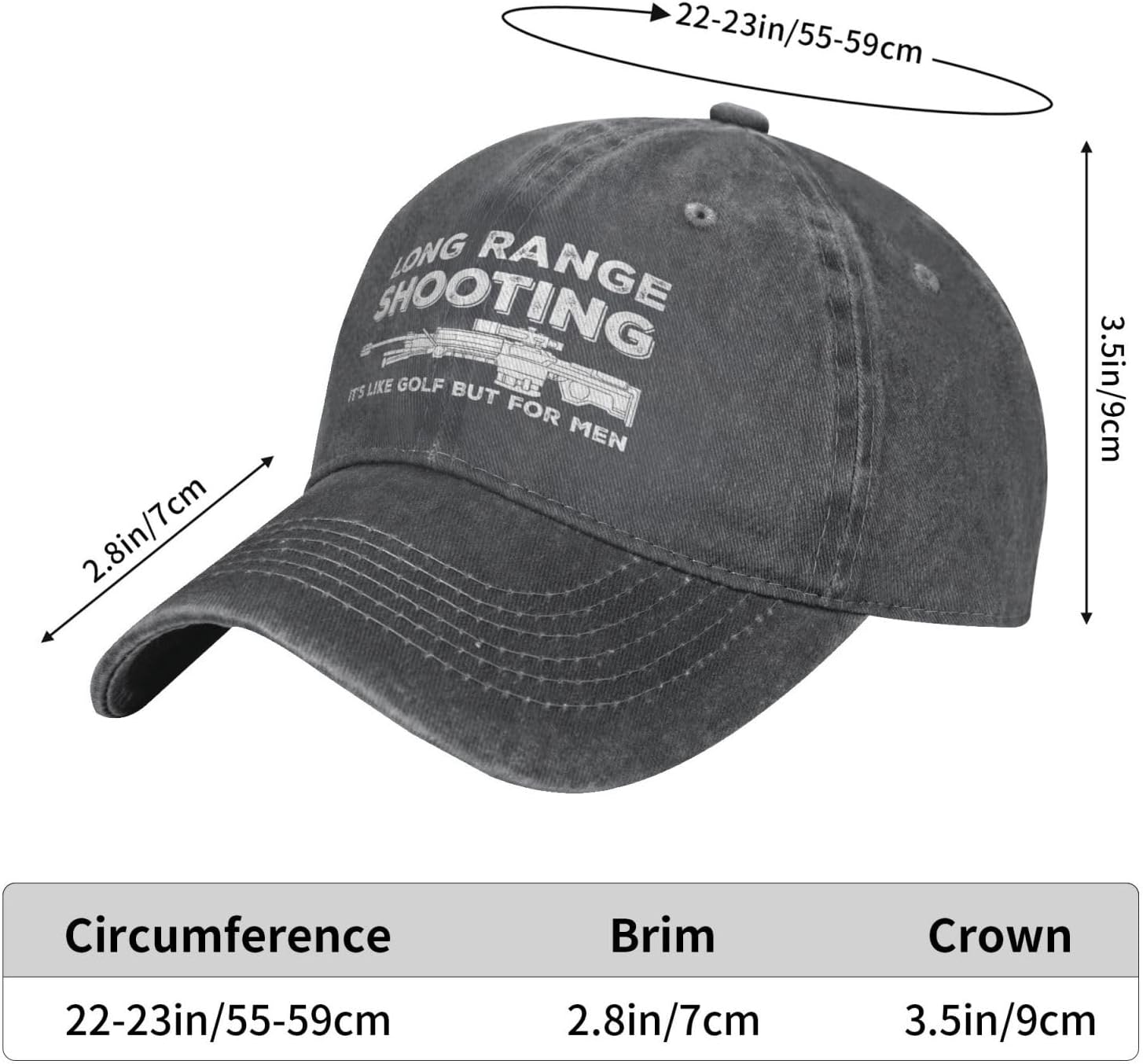 Funny Hat Long Ranges Shooting - Golf Cap Dad reseña y precio