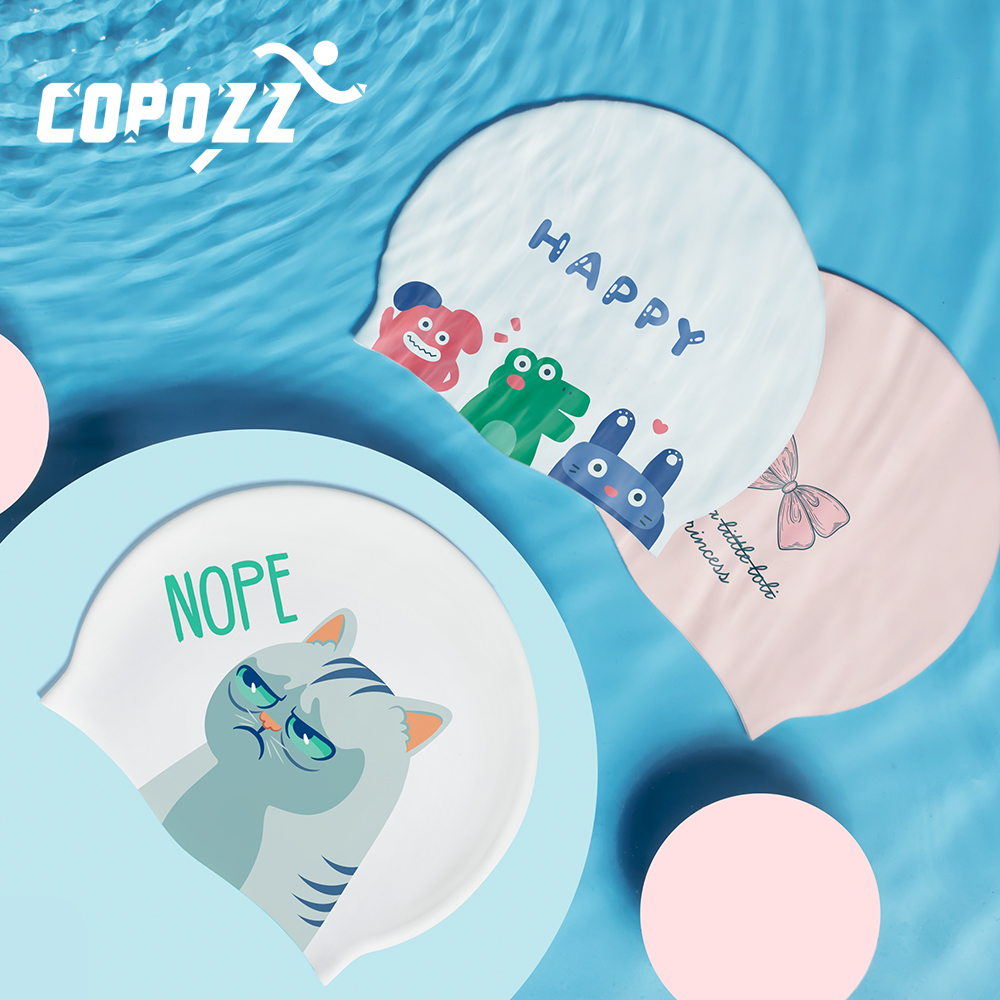 COPOZZ Water Sports Women Men  - Swim Hat Silicone reseña y precio