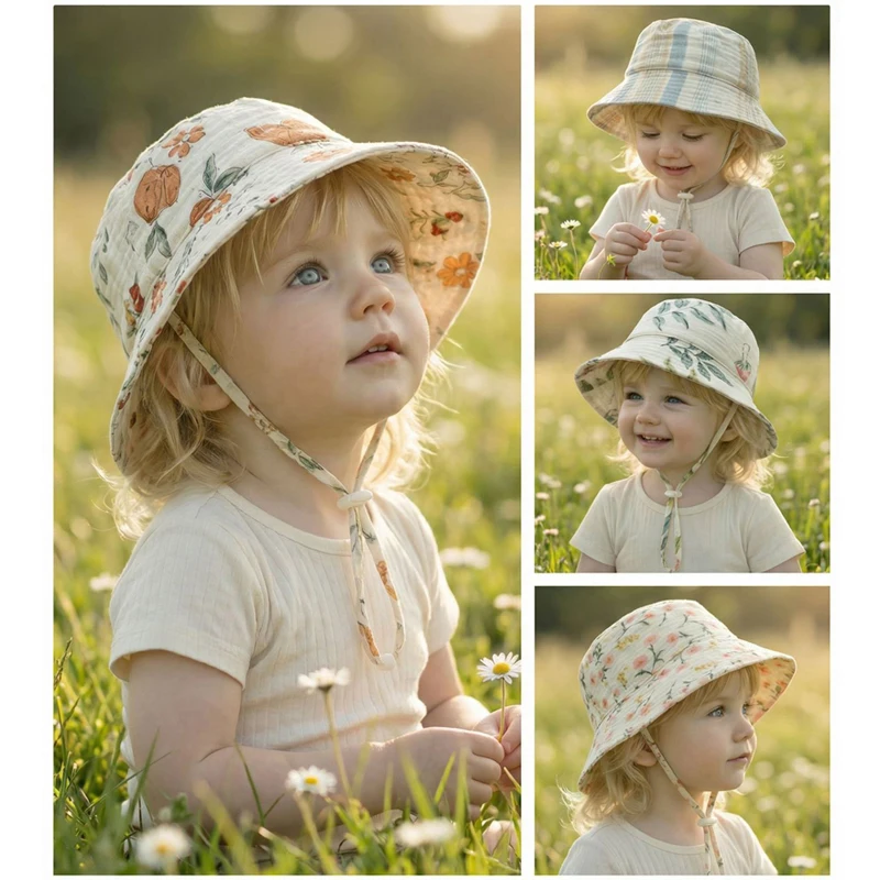 Muslin Baby Summer Hat Adjusta - Bucket Hat Cotton reseña y precio