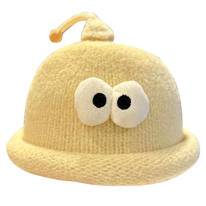 Playful Big-Eyed Garlic Knitte - Beanie Cuffed Knit reseña y precio