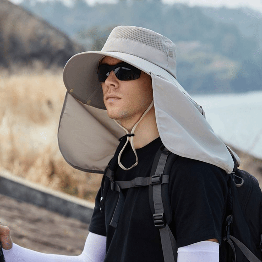 Fashion Cloth Men Sun Hat Big  - Bucket Hat Cotton reseña y precio