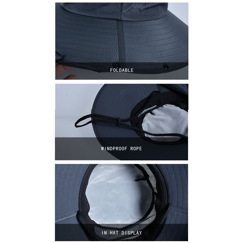 Fashion Cloth Men Sun Hat Big  - Bucket Hat Cotton reseña y precio