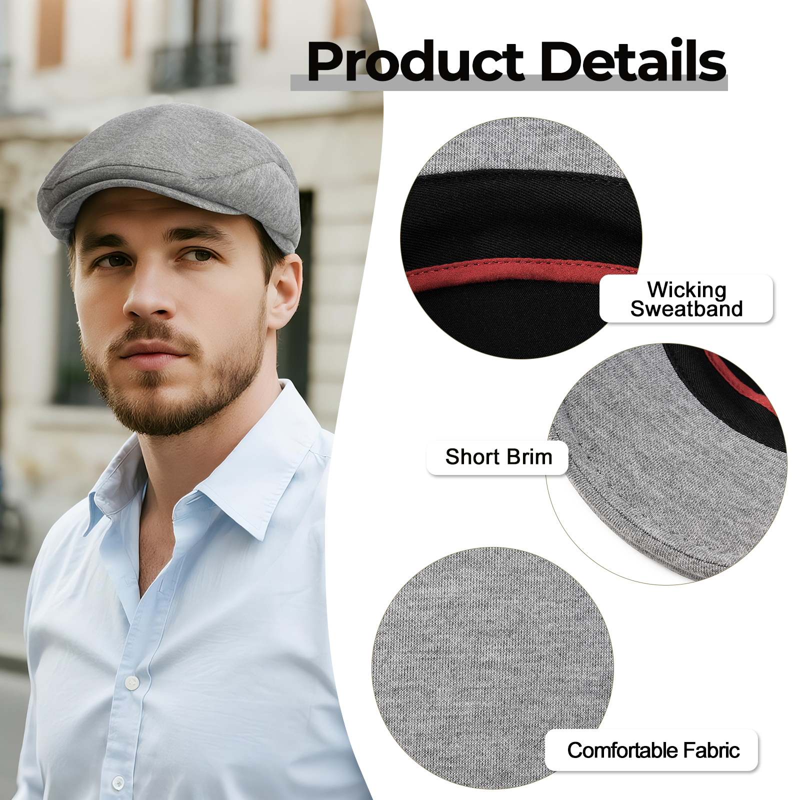 JGAGOUL Classic Newsboy Cap fo - Newsboy Cap Ivy reseña y precio