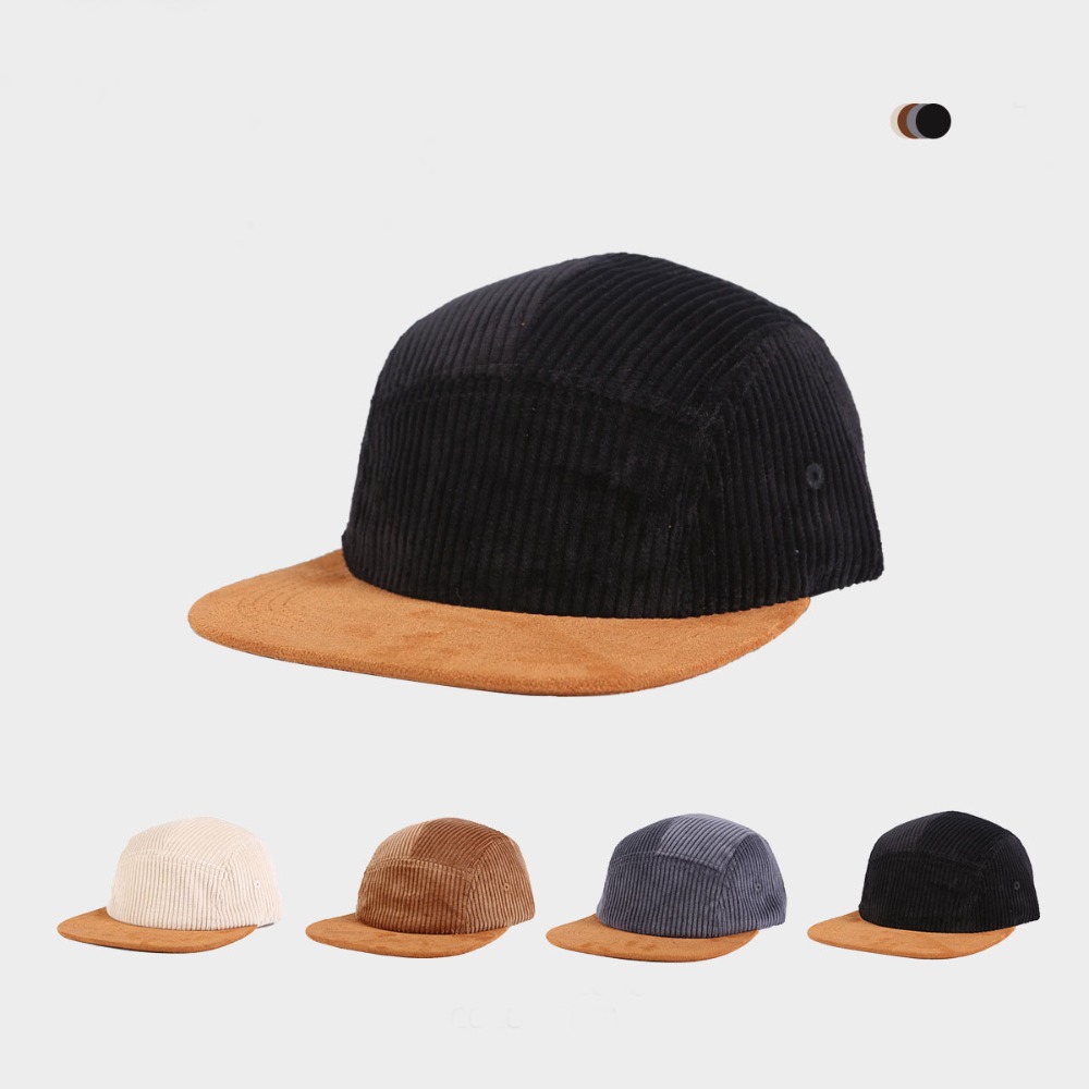 Versatile Retro Flat Brim Base - Corduroy Cap 5 Panel reseña y precio