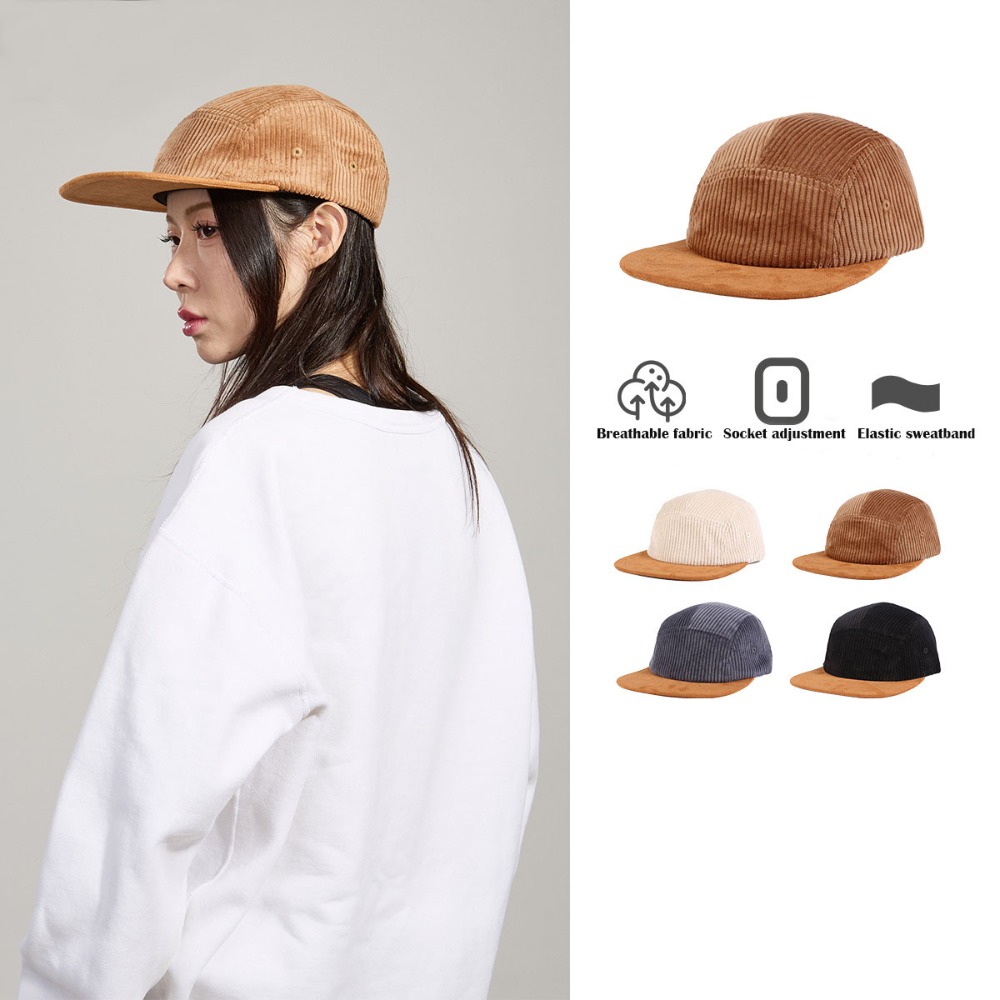 Versatile Retro Flat Brim Base - Corduroy Cap 5 Panel reseña y precio