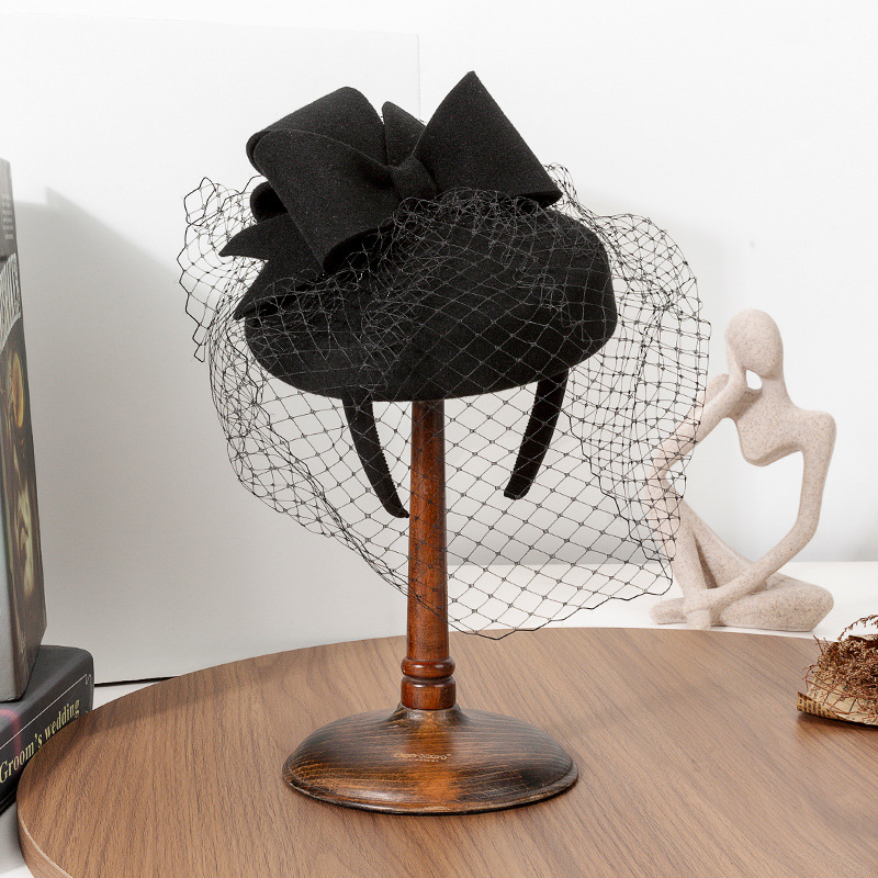 French Black Beret Fascinator  - Beret French Wool reseña y precio