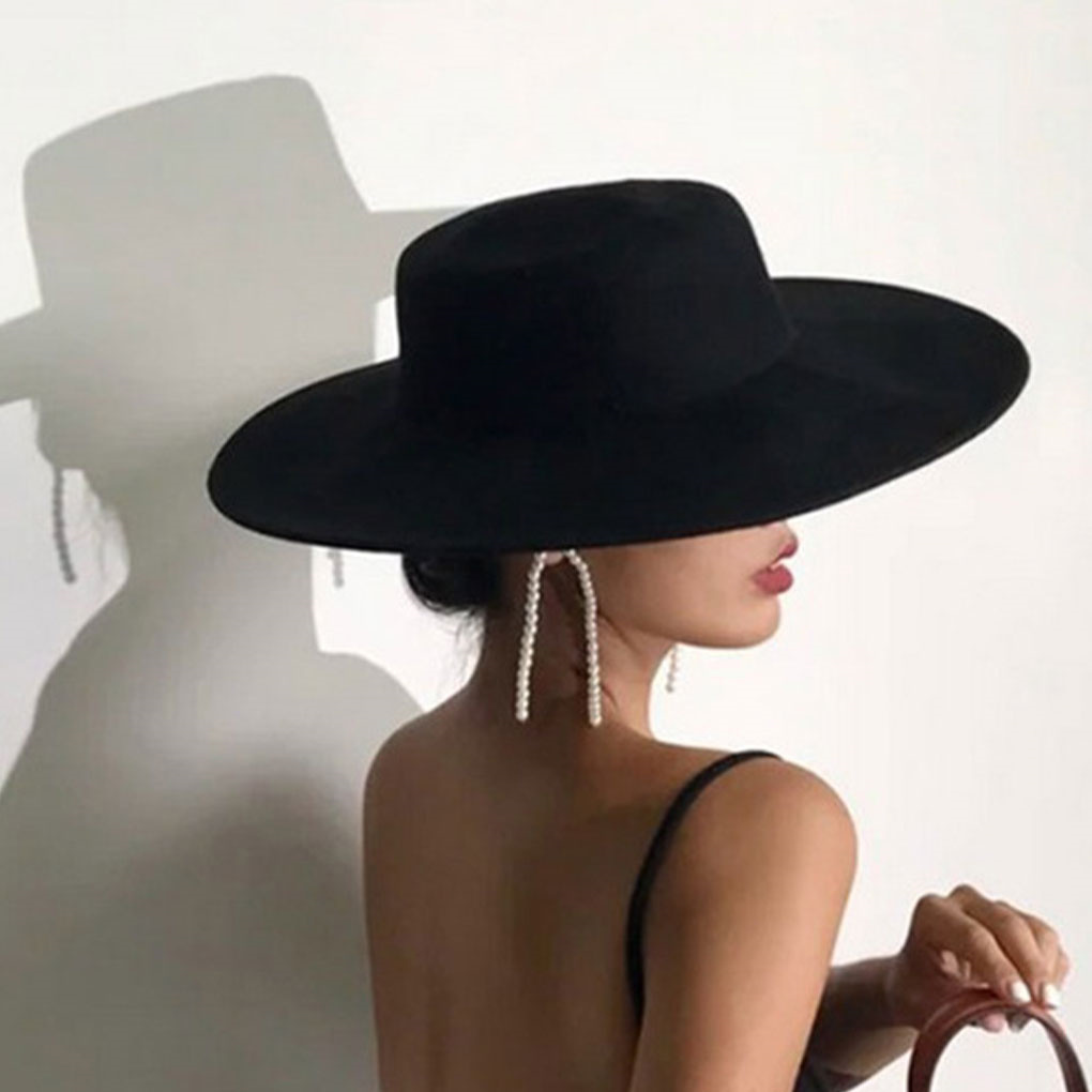French Ladies Fedoras Top Bow  - Fedora Hat Wool reseña y precio