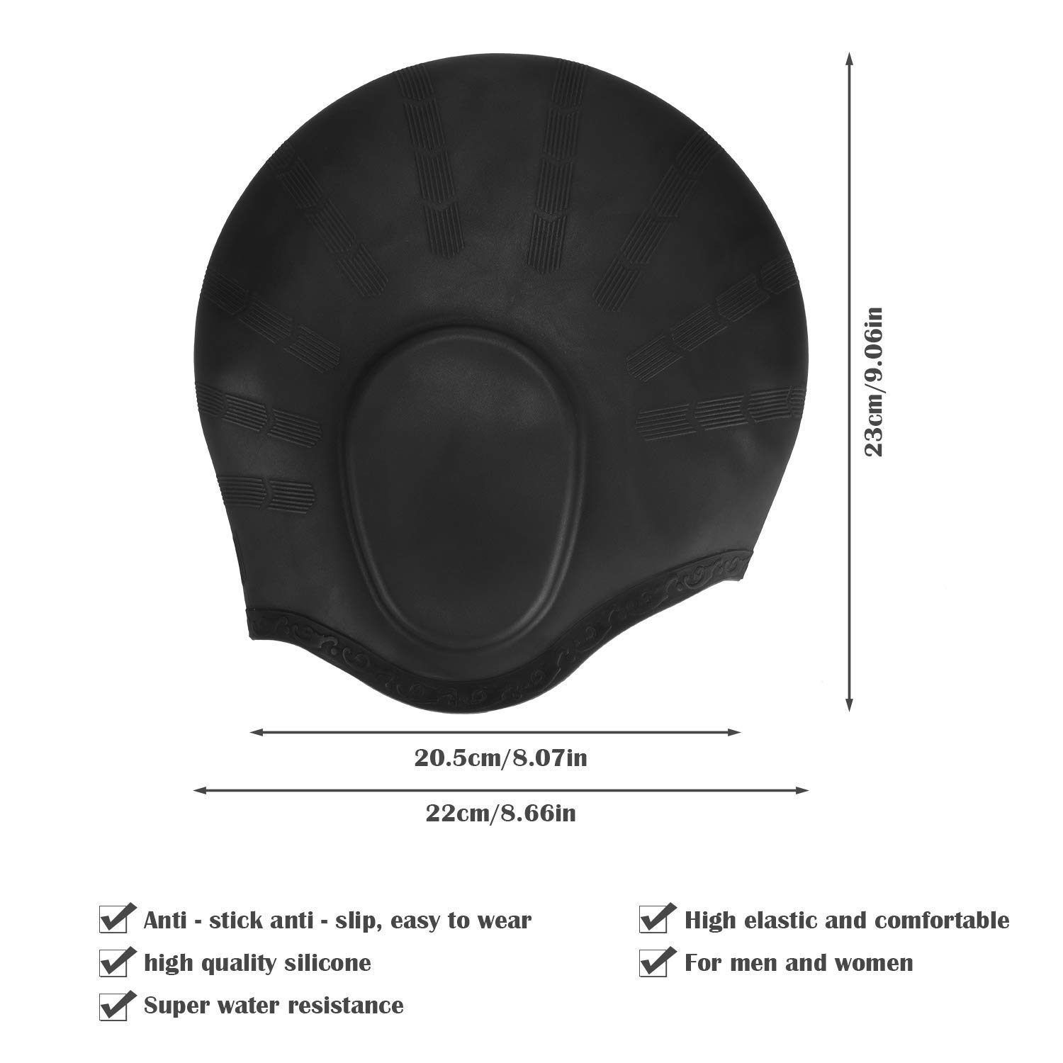 Adults High Elastic Swimming C - Swim Hat Silicone reseña y precio