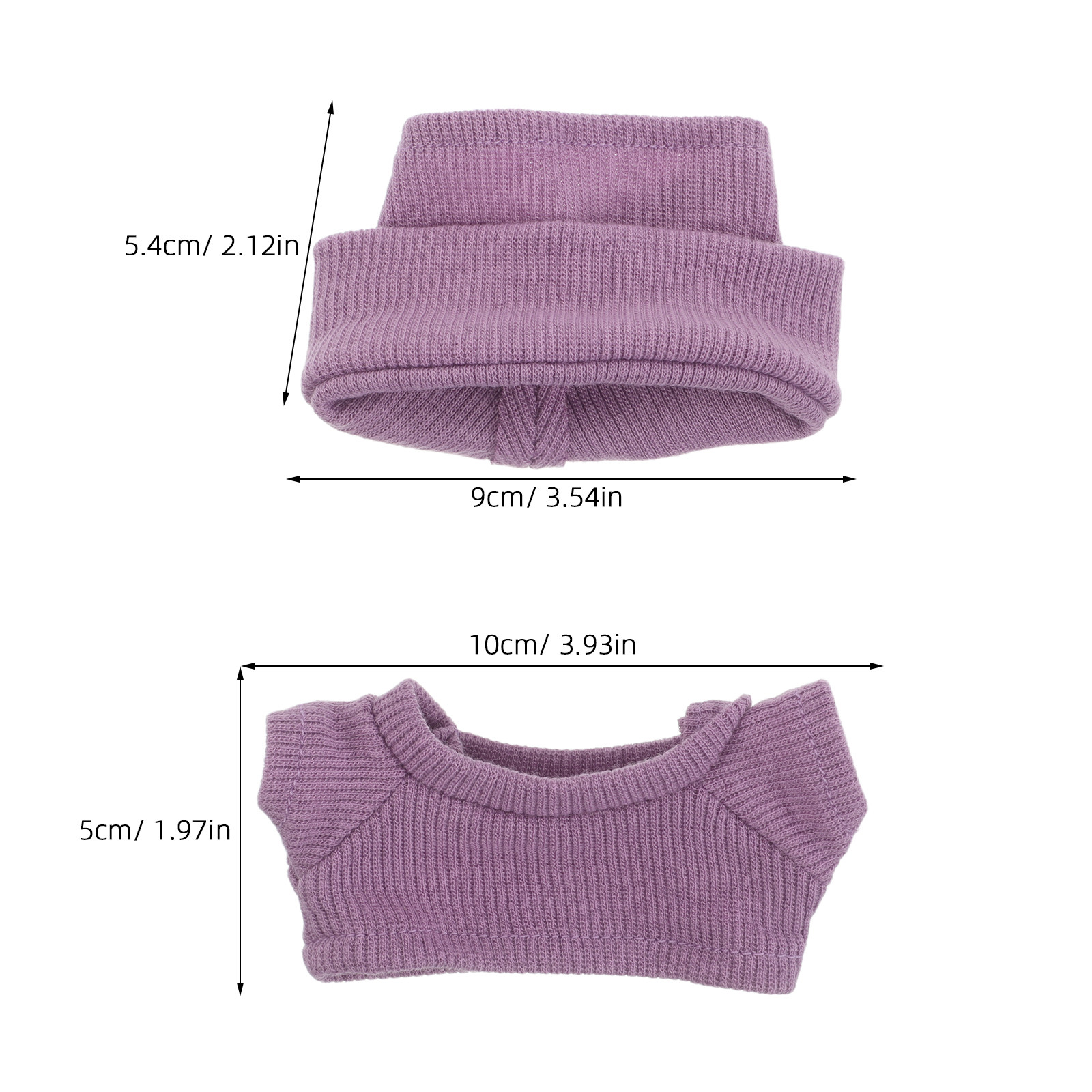 1Set Mini Clothes for 10Cm Kni - Beanie Cuffed Knit reseña y precio