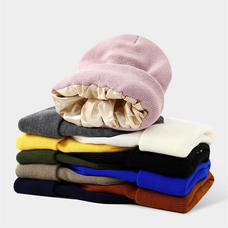 Unisex Satin Lined Anti Static - Beanie Cuffed Knit reseña y precio