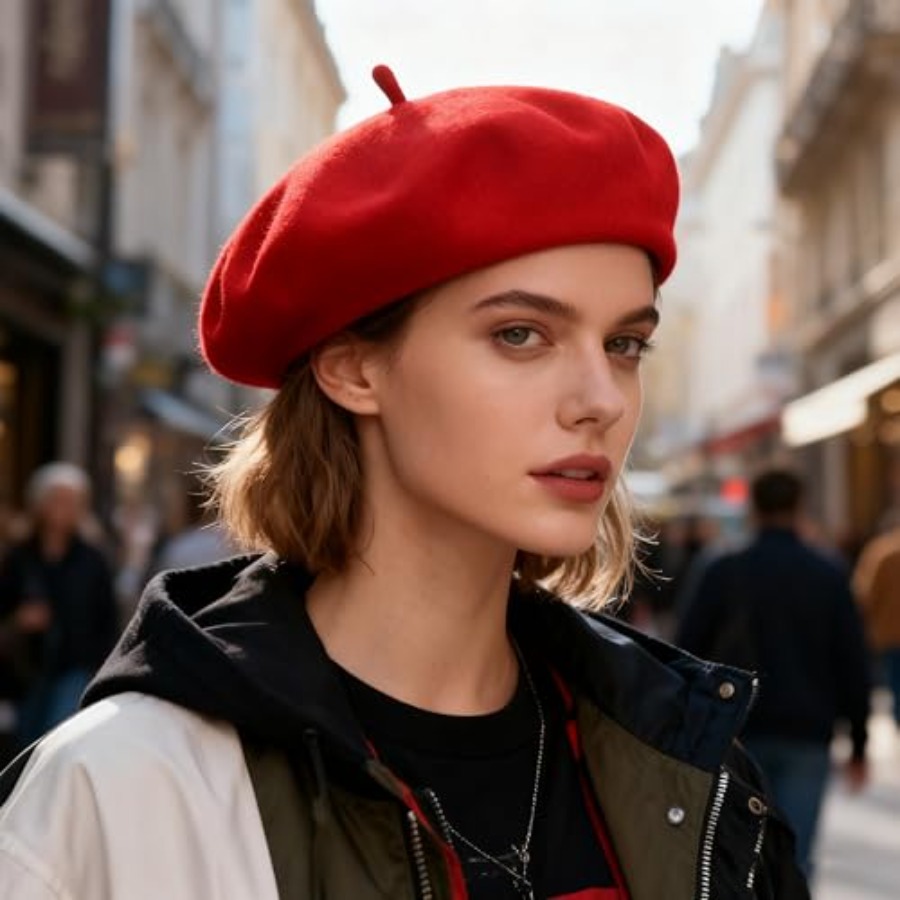 Women Beret Classic French Hat - Beret French Wool reseña y precio