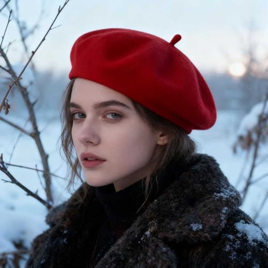 Women Beret Classic French Hat - Beret French Wool reseña y precio