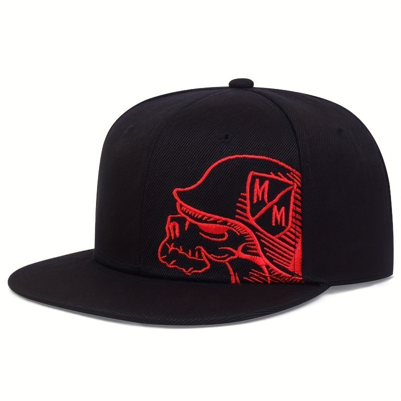 Unisex Skeleton Embroidery Bas - Snapback Hat Flat reseña y precio