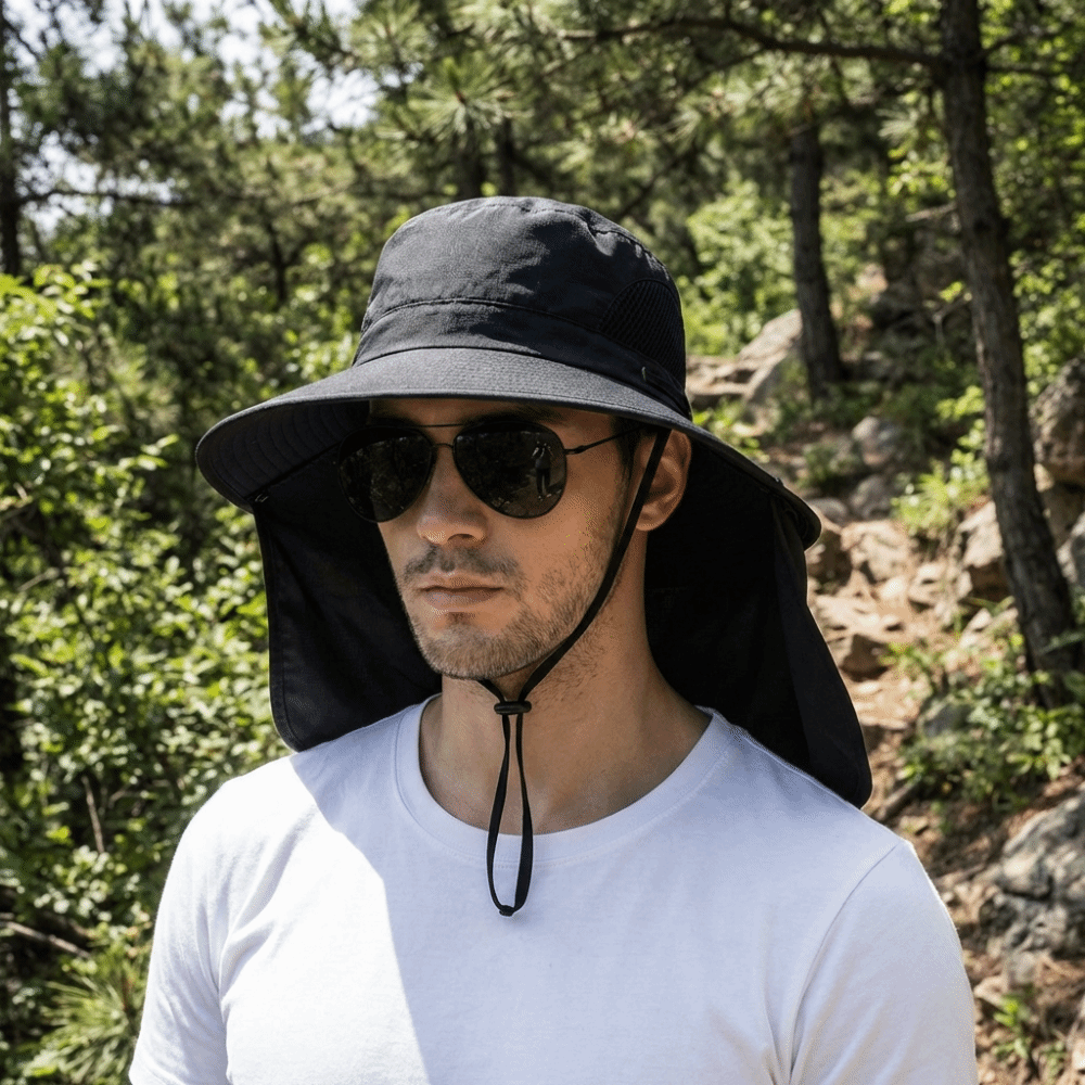 Removable Cloth Men Sun Hat Bi - Bucket Hat Cotton reseña y precio