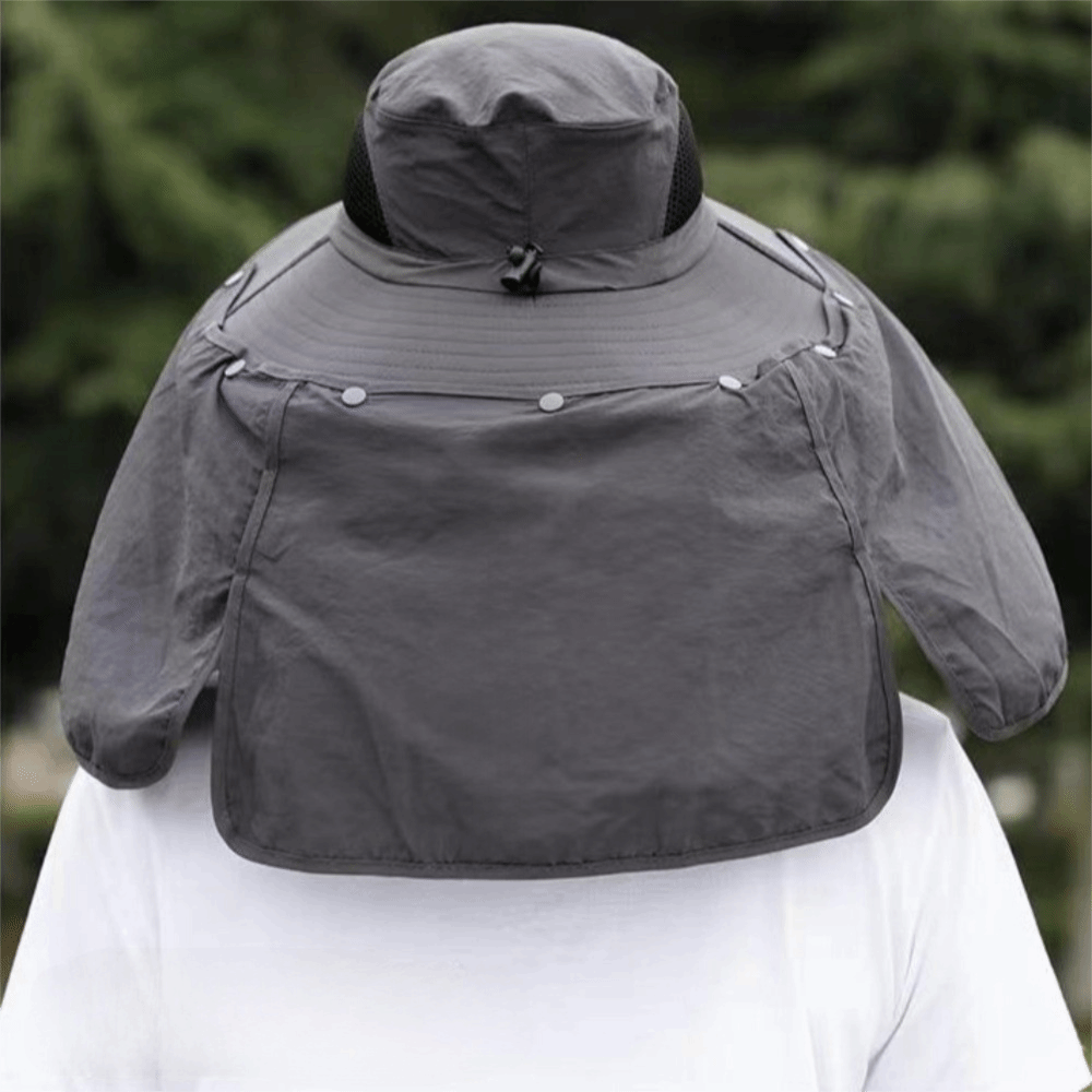 Removable Cloth Men Sun Hat Bi - Bucket Hat Cotton reseña y precio