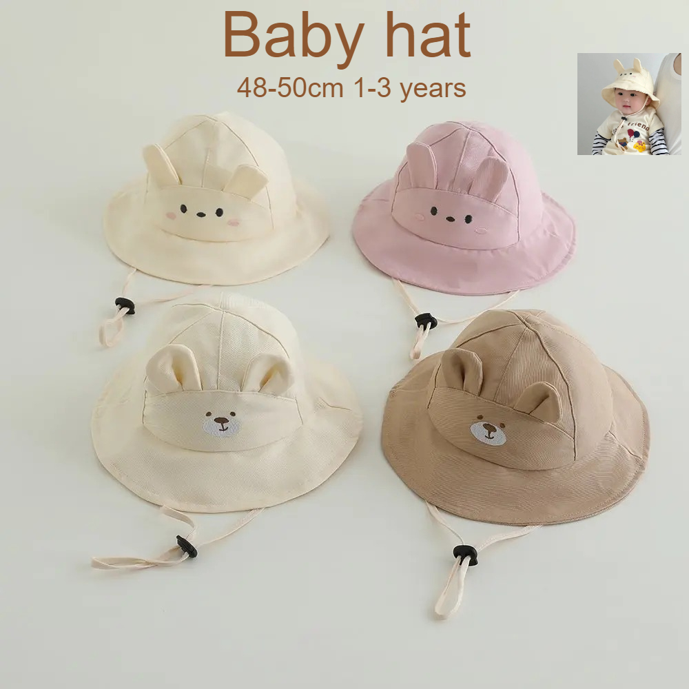 Baby Girls Sun Hat 48-50cm Cot - Bucket Hat Cotton reseña y precio