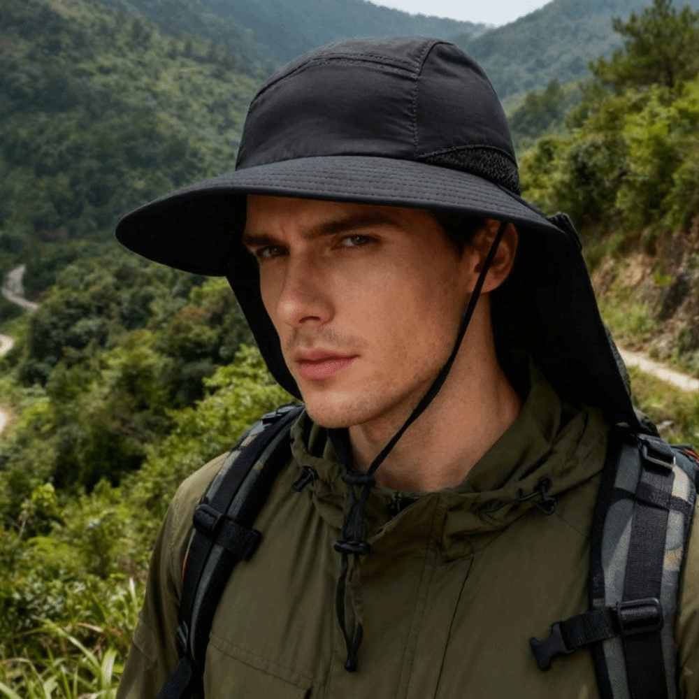 Fashion Wide Brim Outdoor Sun  - Bucket Hat Cotton reseña y precio