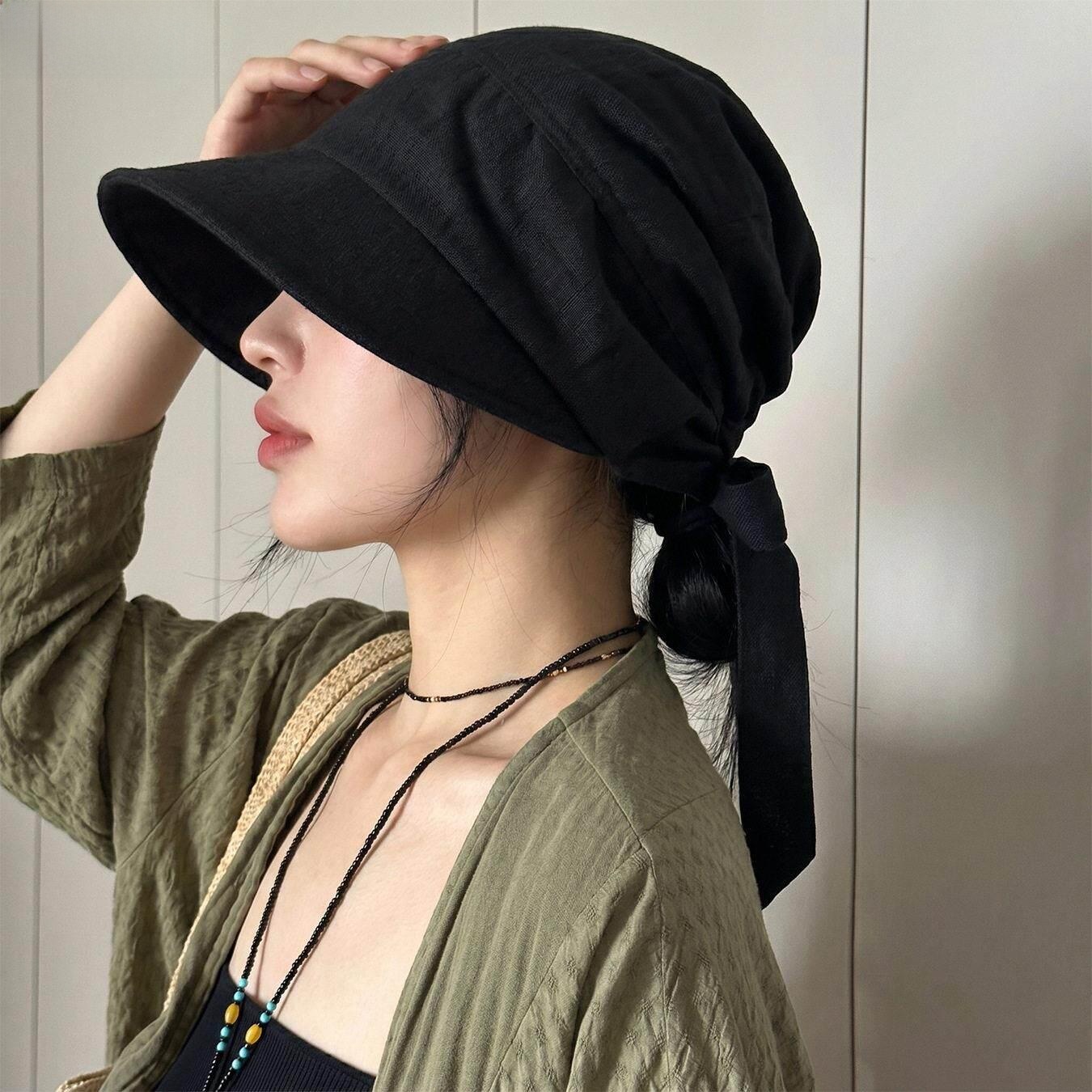 Summer Linen Women's Hat with  - Sun Hat Wide Brim reseña y precio