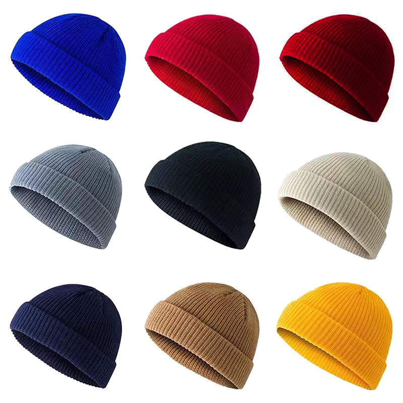 1Pcs Winter Warm Unisex Wool B - Beanie Cuffed Knit reseña y precio