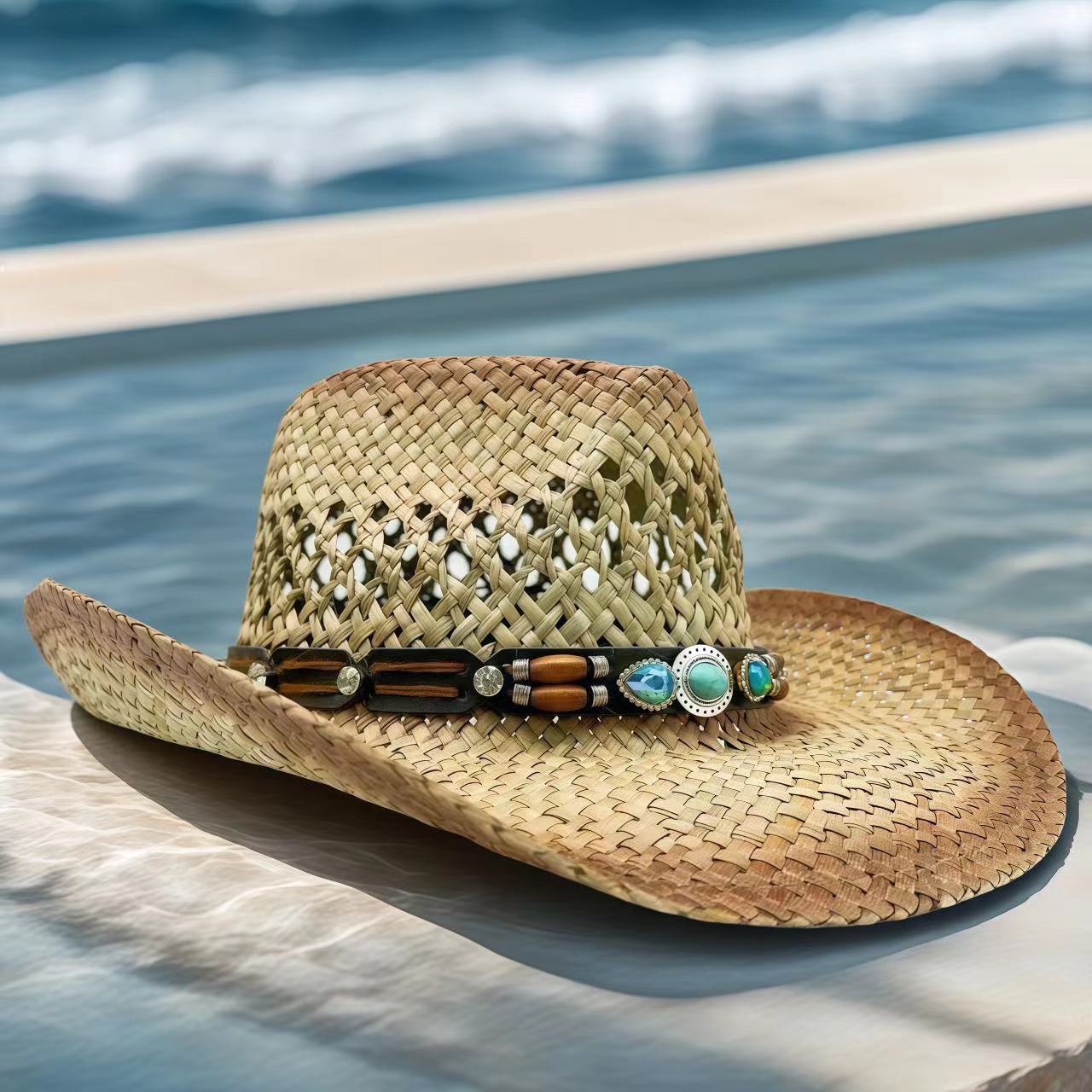 Rhinestone Cowboy Hat Straw Su - Cowboy Hat Straw reseña y precio