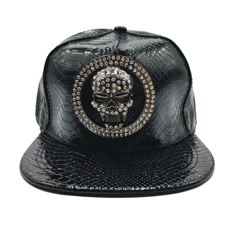 Brand Oohmy Men Women PU Leath - Snapback Hat Flat reseña y precio