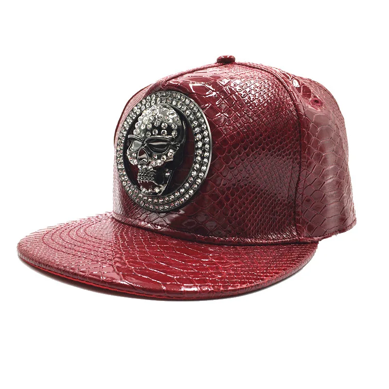 Brand Oohmy Men Women PU Leath - Snapback Hat Flat reseña y precio