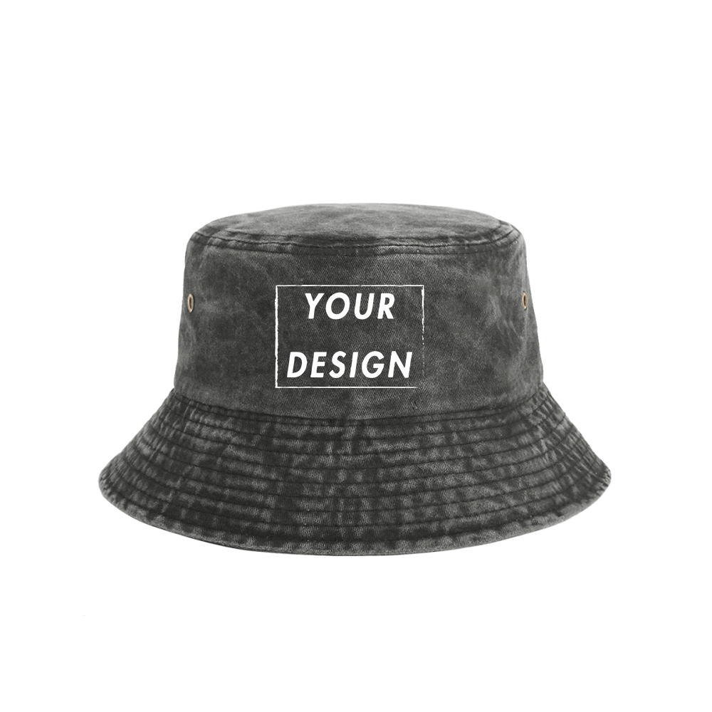 Custom Washed Vintage Bucket H - Bucket Hat Cotton reseña y precio