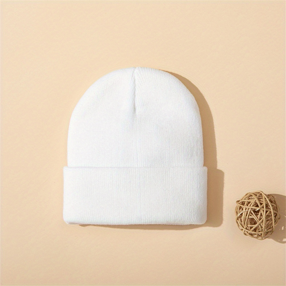 4pcs Baby Hat Knit Cuffed Bean - Beanie Cuffed Knit reseña y precio