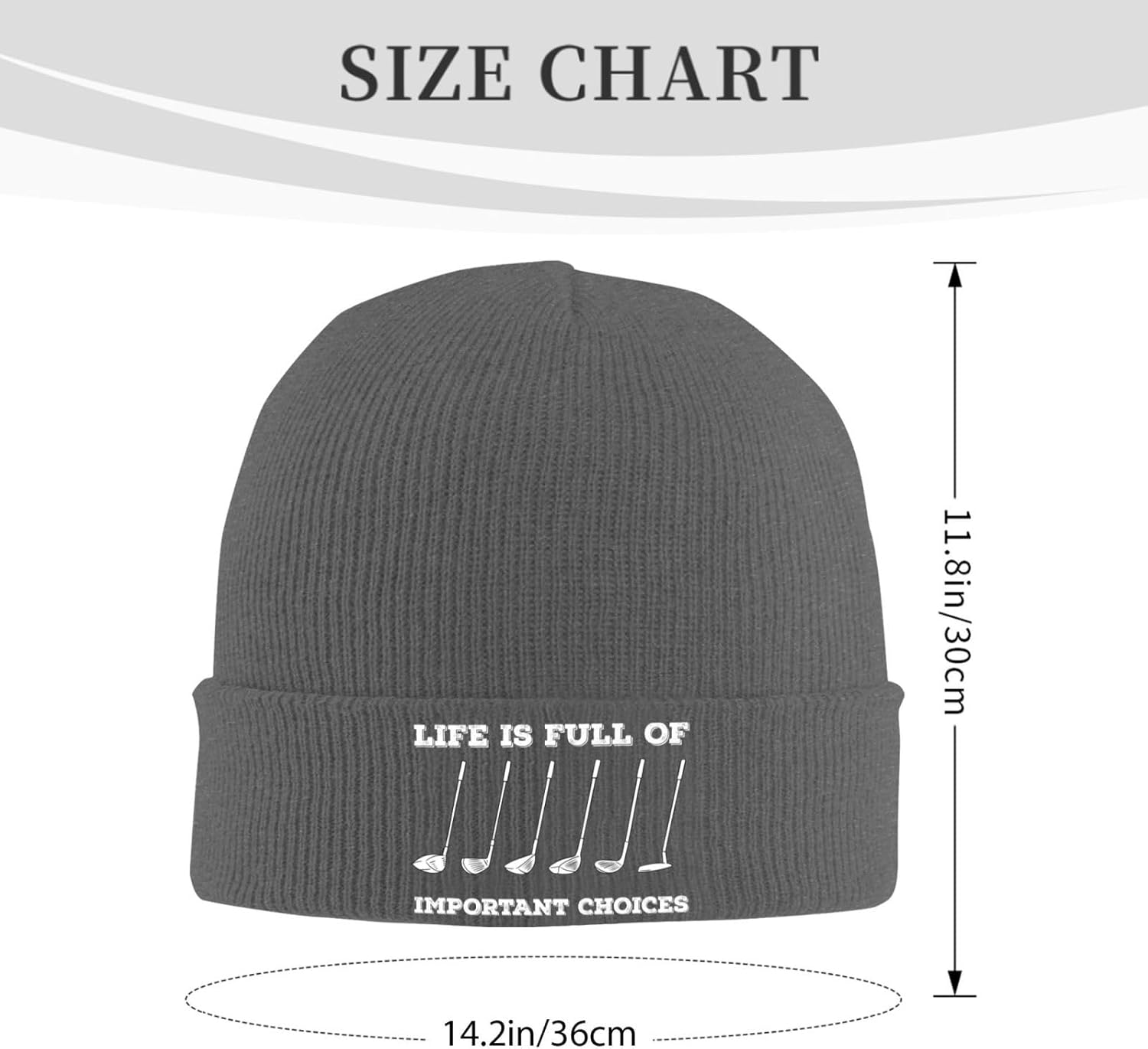 Life is Full of Important Choi - Beanie Cuffed Knit reseña y precio